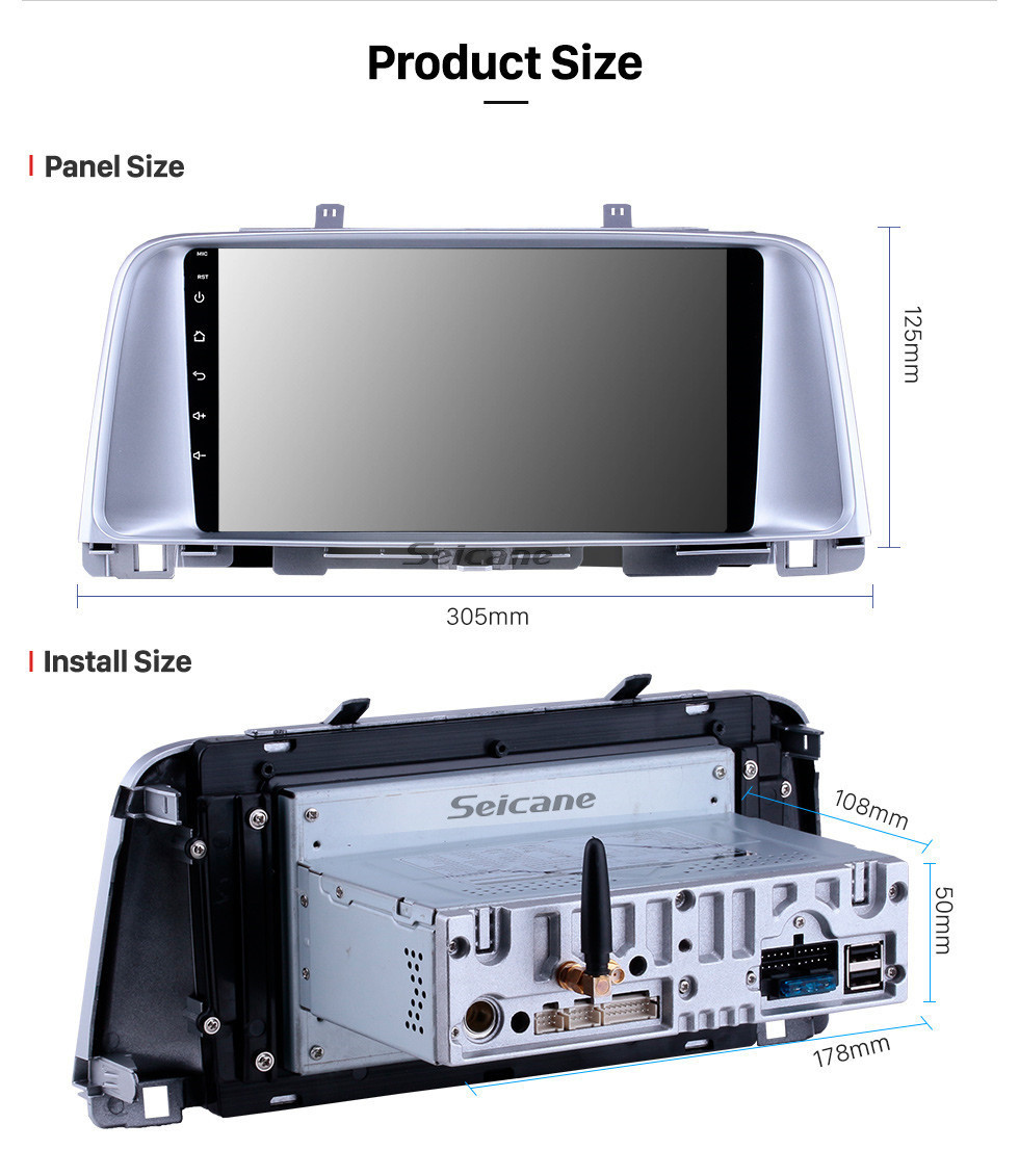 Seicane OEM Pantalla táctil HD 2015 2016 2017 Kia K5 Android 11.0 9 pulgadas Navegación GPS Radio Bluetooth USB Carplay WIFI Música AUX ayuda TPMS DAB + TV digital