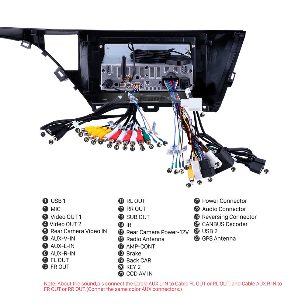 Seicane Radio Android 11.0 de 10.1 pulgadas para 2018-2019 Toyota Camry LHD Bluetooth Wifi Pantalla táctil GPS Navegación Carplay USB compatible 1080P cámara de respaldo de video