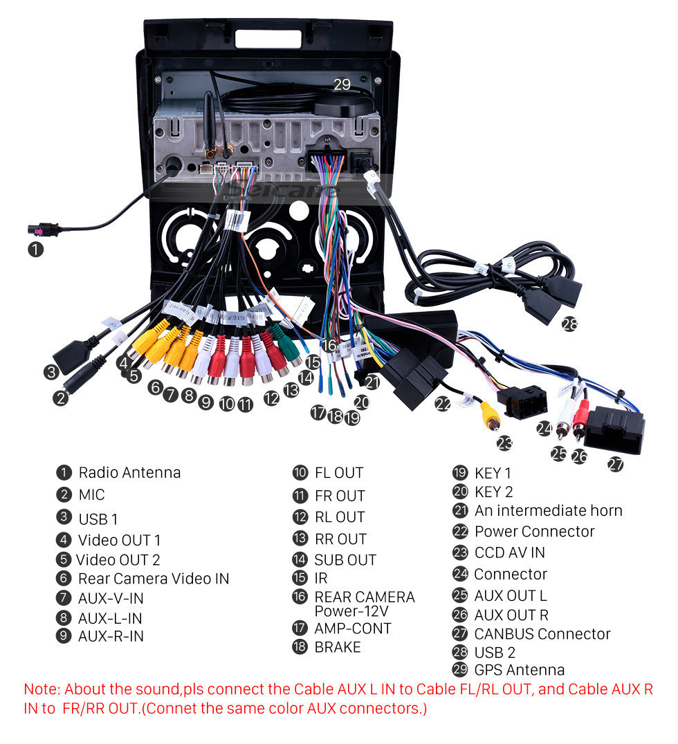 Seicane OEM 9-дюймовый Android 11.0 GPS навигационное радио для 2006-2010 Mazda BT-50 Bluetooth HD с сенсорным экраном Carplay Поддержка USB Резервная камера Цифровое ТВ