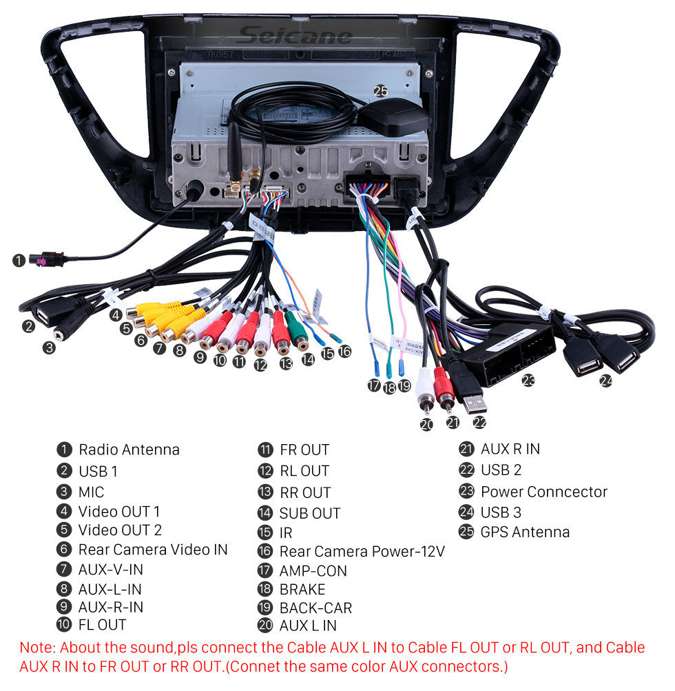 Seicane 9 pulgadas de Android 11.0 Radio para 2016 Hyundai Verna Bluetooth Wifi Pantalla táctil AUX GPS de navegación Carplay soporte USB DVR TV digital TPMS