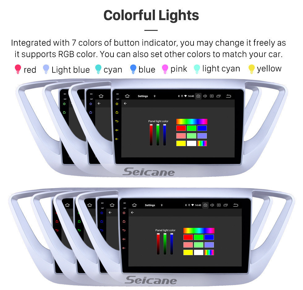 Seicane 9 pulgadas de Android 11.0 Radio para 2016 Hyundai Verna Bluetooth Wifi Pantalla táctil AUX GPS de navegación Carplay soporte USB DVR TV digital TPMS