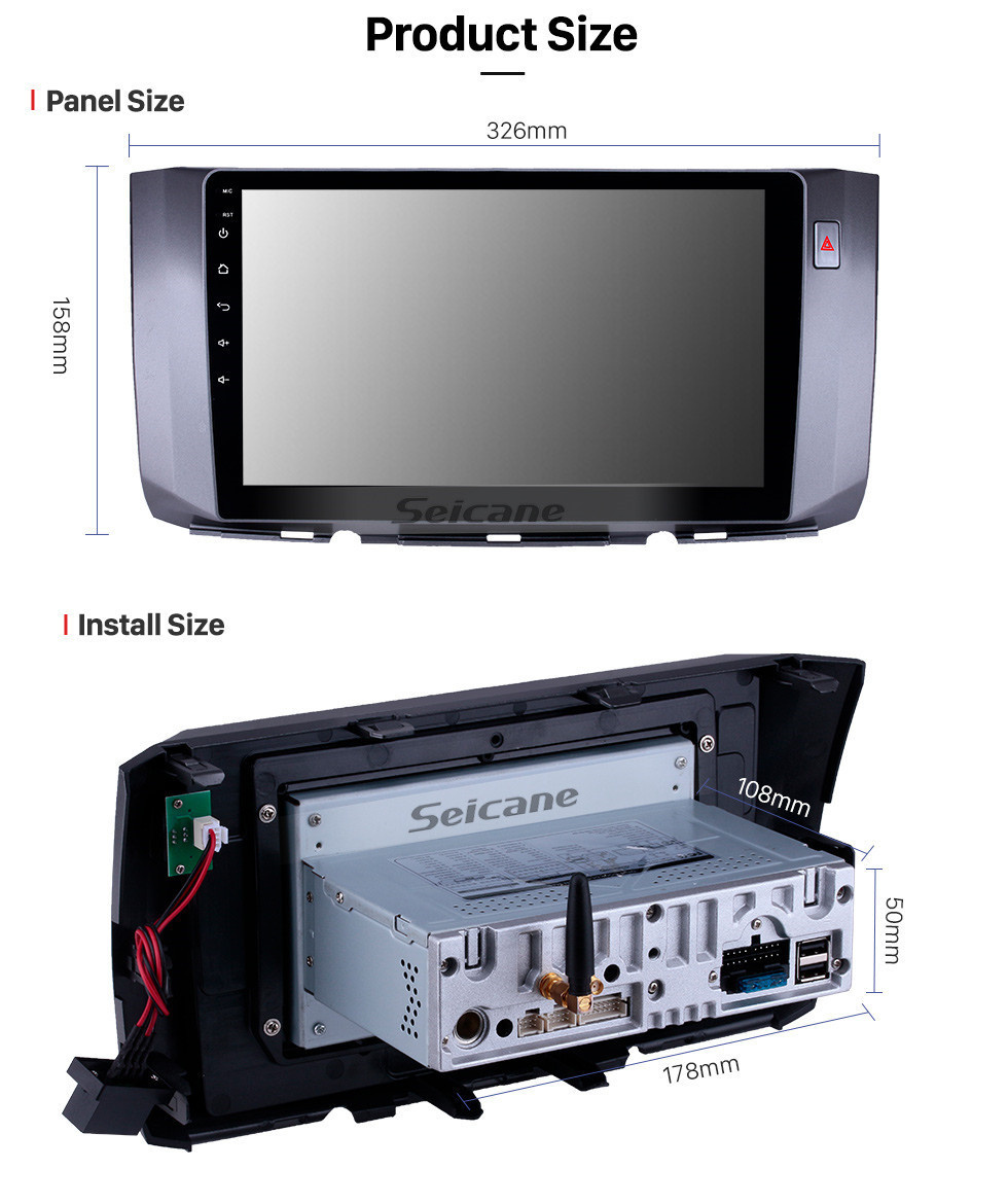 Seicane 10,1 zoll Android 11.0 Radio für 2010-2017 Toyota ALZA Bluetooth Wifi HD Touchscreen AUX GPS Navigation Carplay USB unterstützung DVR Digital TV TPMS