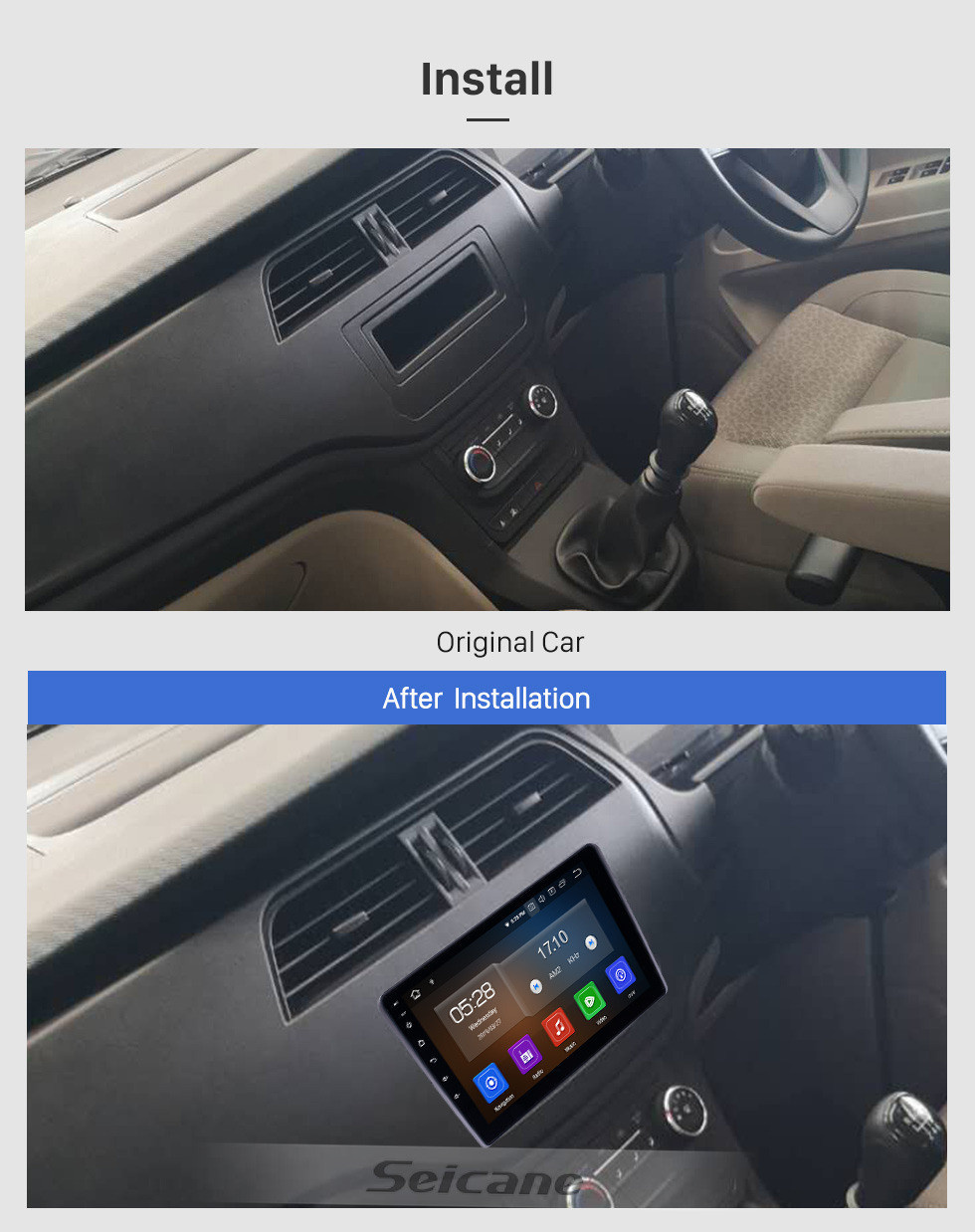 Seicane HD Touchscreen 2015 Mahindra Marazzo Android 11.0 9 Zoll GPS Navigationsradio Bluetooth USB Carplay WIFI AUX Unterstützung Lenkradsteuerung