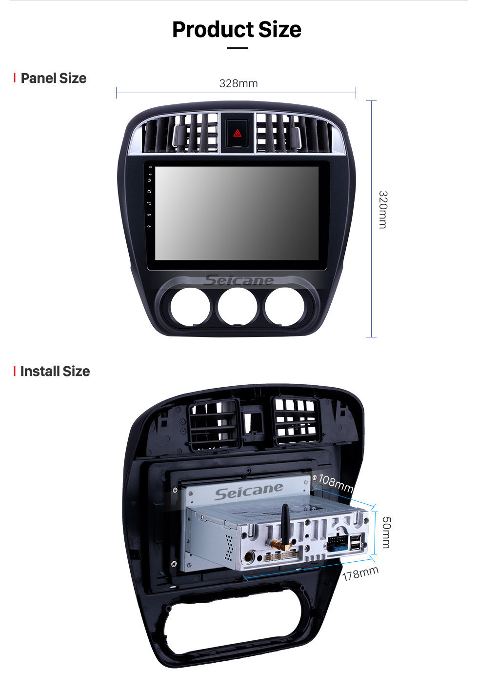 Seicane 2009 Nissan Sylphy Android 11.0 10.1 pulgadas Navegación GPS Radio Bluetooth AUX HD Pantalla táctil USB Carplay compatible TPMS DVR Cámara de respaldo de TV digital