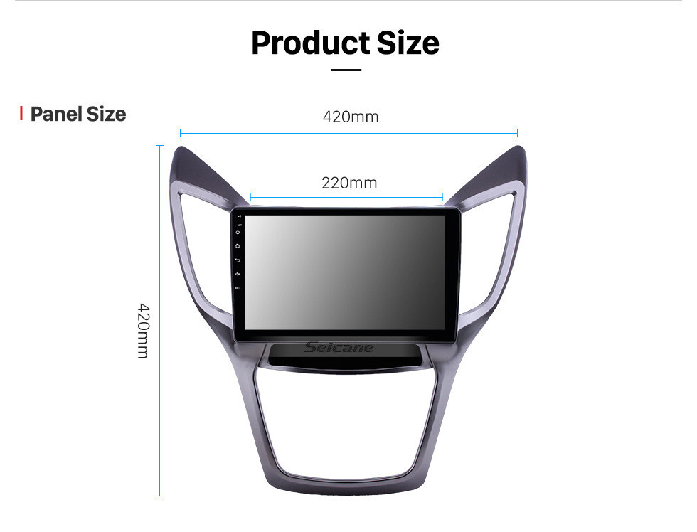 Seicane 10,1 pouces 2013-2016 Changan CS75 Android 11.0 Radio de navigation GPS Bluetooth HD à écran tactile AUX USB Assistance Carplay OBD2 1080P Vidéo