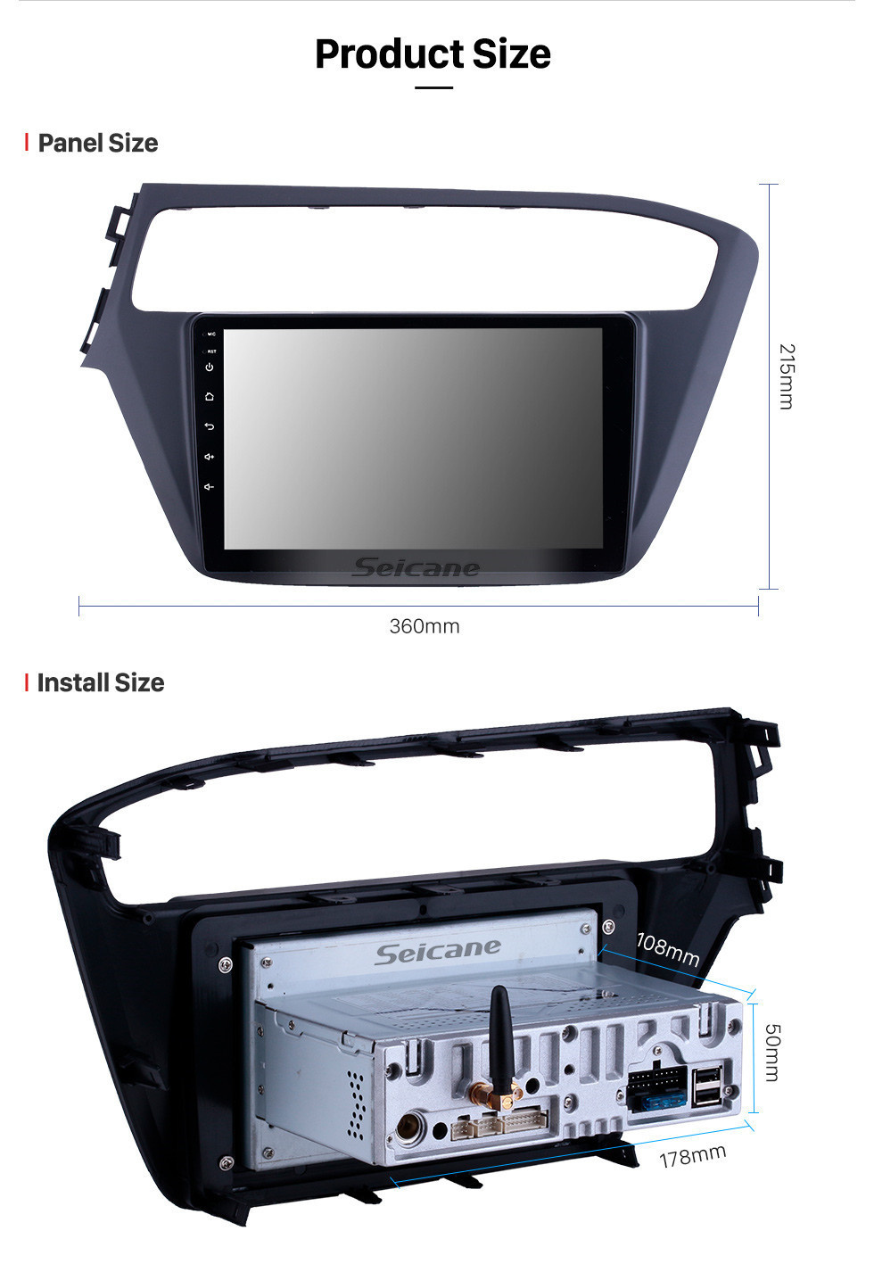 Seicane HD Touchscreen 2018-2019 Hyundai i20 LHD Android 11.0 9 inch GPS Navigation Radio Bluetooth Carplay WIFI support Steering Wheel Control Seicane HD Touchscreen 2018-2019 Hyundai i20 LHD Android 11.0 9 inch GPS Navigation Radio Bluetooth Carplay WIFI support Steering Wheel Control