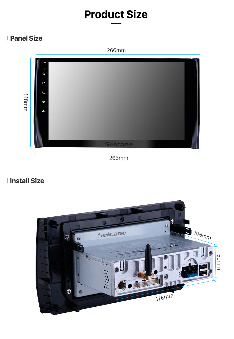 Seicane 10,1 Zoll Android 11.0 GPS Navigation Radio für 2017-2018 Skoda Diack Bluetooth HD Touchscreen Carplay USB-Unterstützung DAB + TPMS