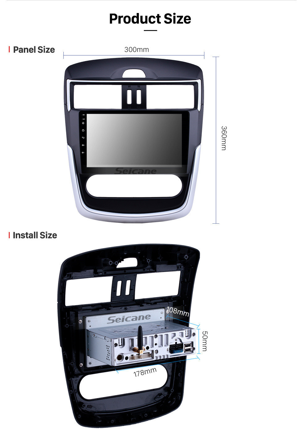 Seicane Android 11.0 9 inch GPS Navigation Radio for 2016-2018 Nissan Tiida with HD Touchscreen Carplay Bluetooth WIFI USB AUX support TPMS OBD2 Seicane Android 11.0 9 inch GPS Navigation Radio for 2016-2018 Nissan Tiida with HD Touchscreen Carplay Bluetooth WIFI USB AUX support TPMS OBD2