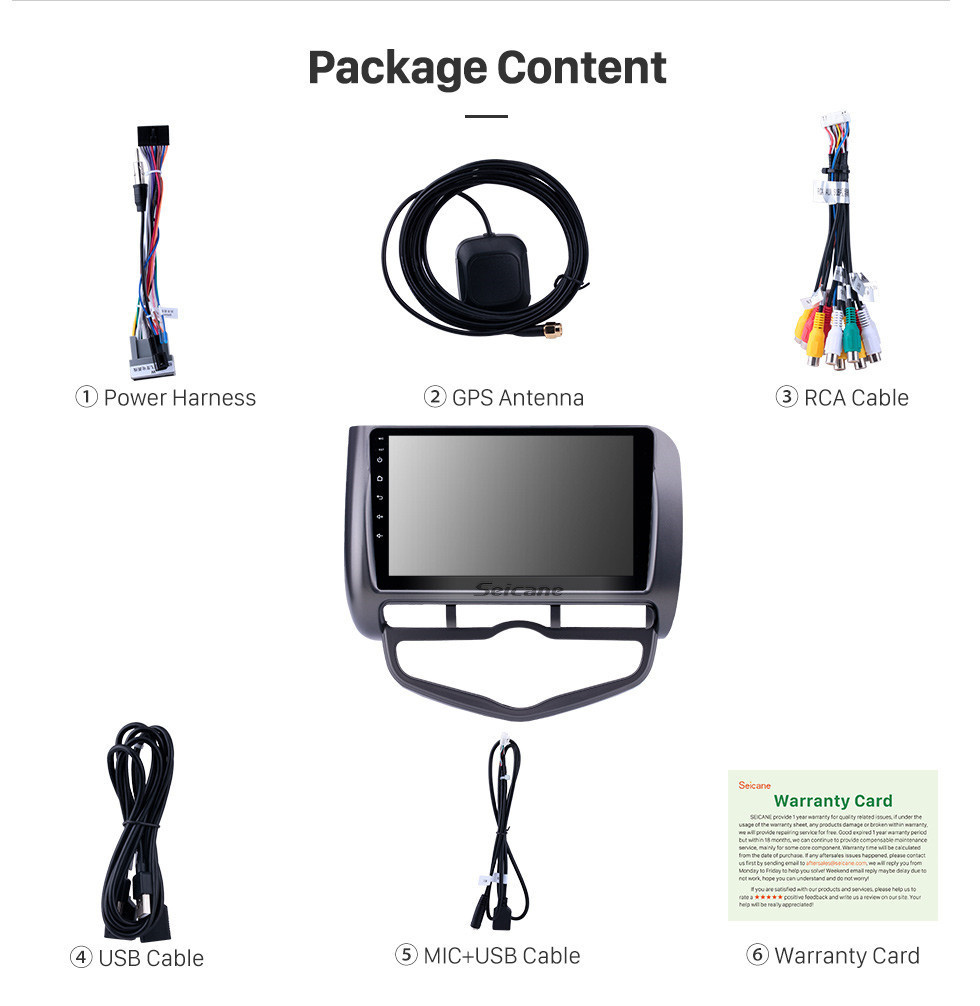 Seicane HD Touchscreen 2006 Honda Jazz City Auto AC RHD Android 11.0 8 inch GPS Navigation Radio Bluetooth Carplay support DAB+ OBD2 Seicane HD Touchscreen 2006 Honda Jazz City Auto AC RHD Android 11.0 8 inch GPS Navigation Radio Bluetooth Carplay support DAB+ OBD2
