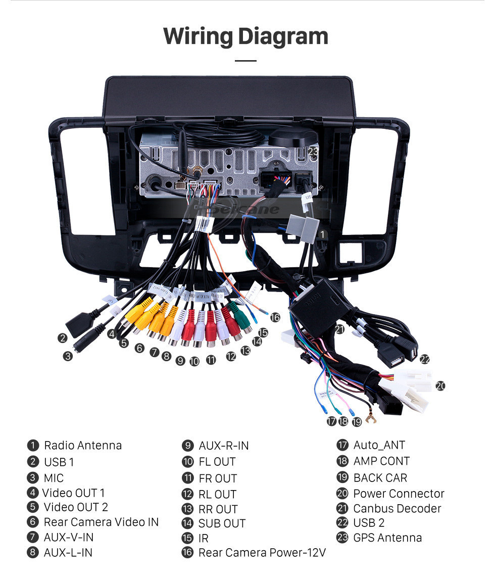 Seicane 10.1 pulgadas Android 11.0 Radio de navegación GPS para 2009-2013 Nissan Old Teana Bluetooth HD con pantalla táctil Soporte para cámara Carplay Copia de seguridad