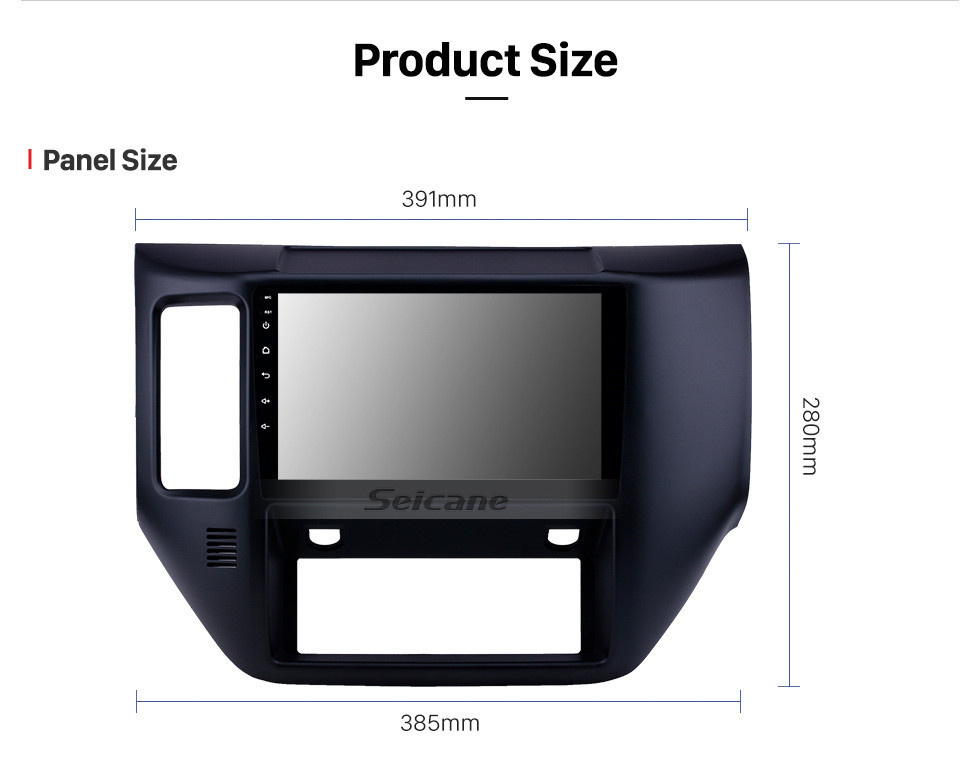 Seicane 2011-2015 Nissan Patrol Android 12.0 9 Zoll GPS Navigationsradio Bluetooth HD Touchscreen WIFI USB Carplay Unterstützung Digital TV