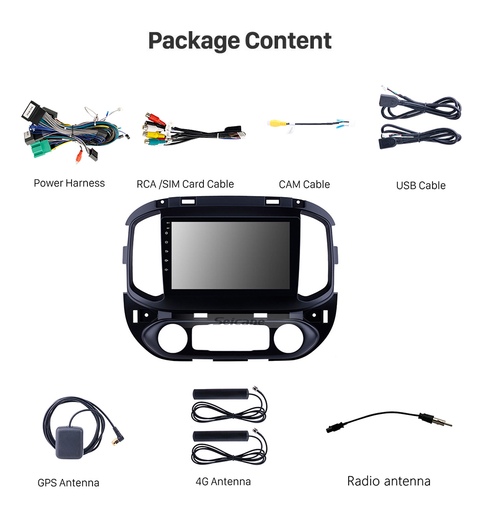 Seicane Rádio de navegação GPS Android 11.0 9 polegadas para chevy Chevrolet Colorado de 2015-2017 com HD Touchscreen Carplay com suporte para Bluetooth TV digital