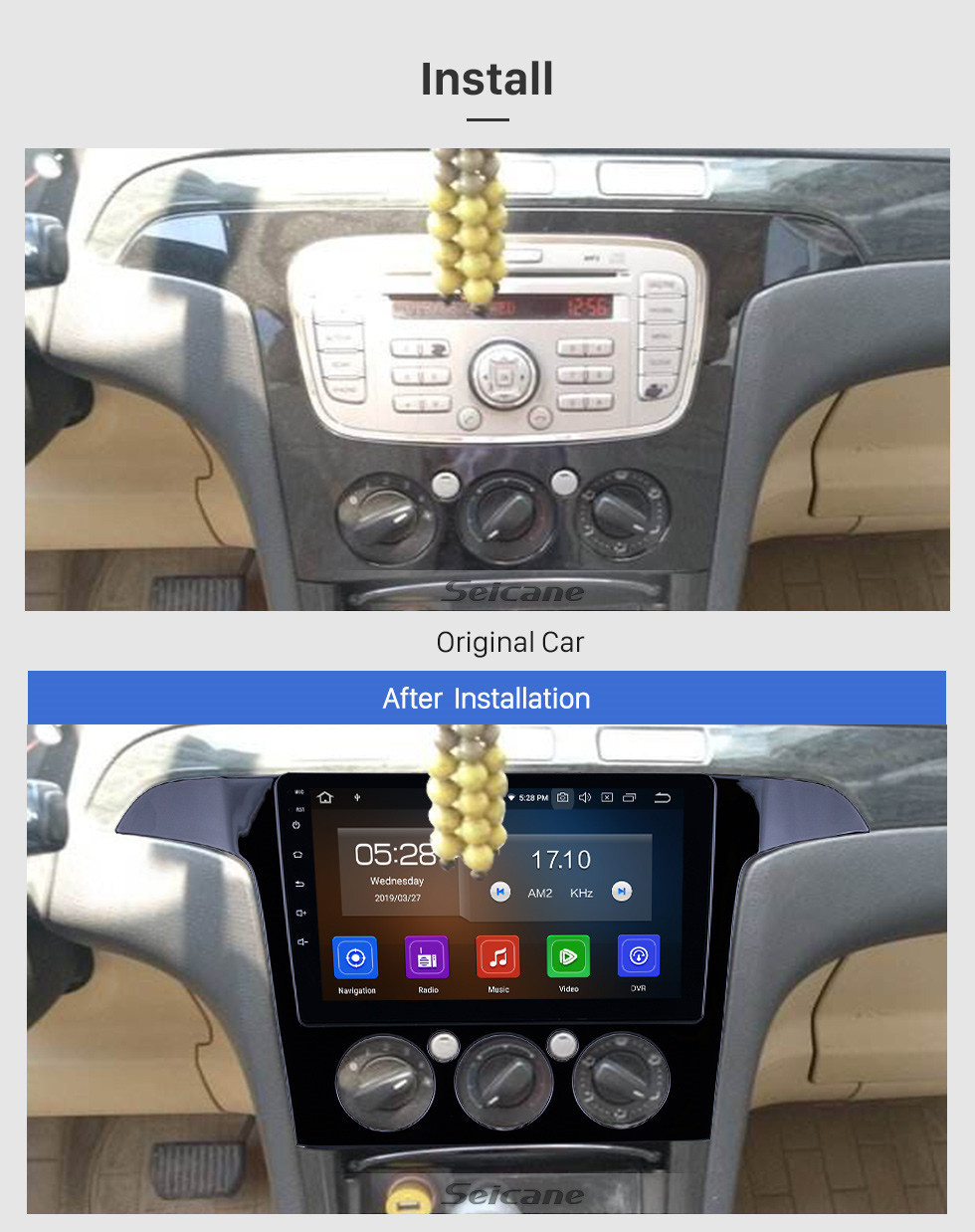 Seicane Android 11.0 9 Zoll GPS Navigationsradio für 2007-2008 Ford S-Max Manuelle Klimaanlage mit HD Touchscreen Carplay Bluetooth Unterstützung Digital TV Seicane Android 11.0 9 Zoll GPS Navigationsradio für 2007-2008 Ford S-Max Manuelle Klimaanlage mit HD Touchscreen Carplay Bluetooth Unterstützung Digital TV