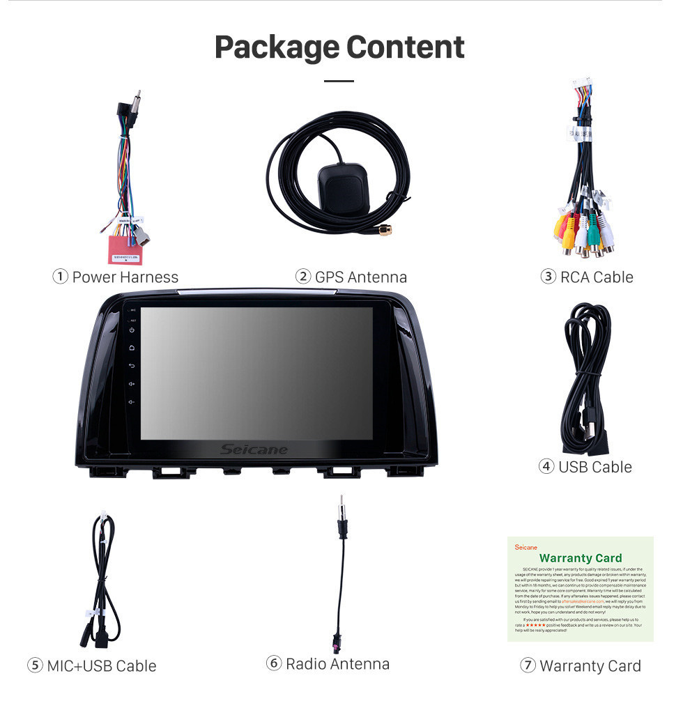Seicane HD Touchscreen 2014-2016 Mazda Atenza Android 11.0 9 polegada Navegação GPS Rádio Bluetooth USB WIFI Carplay suporte DAB + TPMS OBD2 Seicane HD Touchscreen 2014-2016 Mazda Atenza Android 11.0 9 polegada Navegação GPS Rádio Bluetooth USB WIFI Carplay suporte DAB + TPMS OBD2