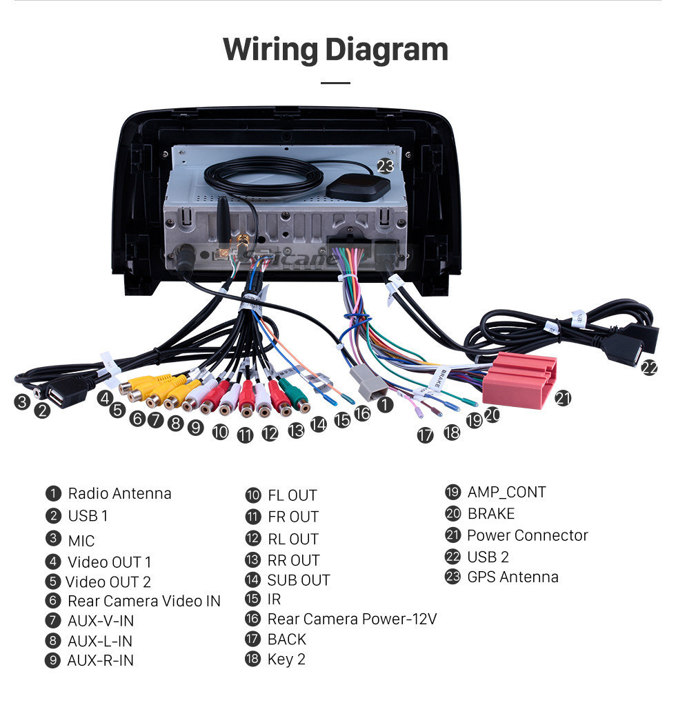 Seicane HD сенсорный экран 2014-2016 Mazda Atenza Android 11.0 9-дюймовый GPS-навигация Радио Bluetooth USB WIFI Поддержка Carplay DAB + TPMS OBD2