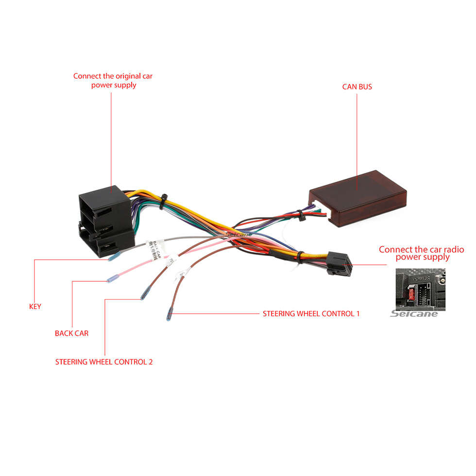 Seicane Radio de navegación GPS Android 12.0 de 9 pulgadas para Peugeot 206 2000-2016 con pantalla táctil HD Carplay AUX Bluetooth compatible con 1080P