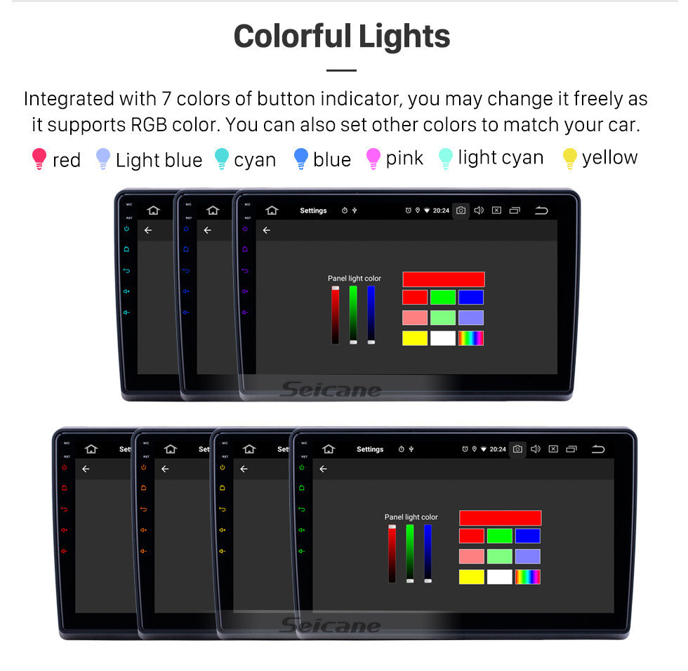 Seicane 10.1 polegada Android 11.0 GPS Rádio de Navegação para 2009-2019 Ford Novo Trânsito Bluetooth HD Touchscreen AUX Carplay apoio câmera de Backup