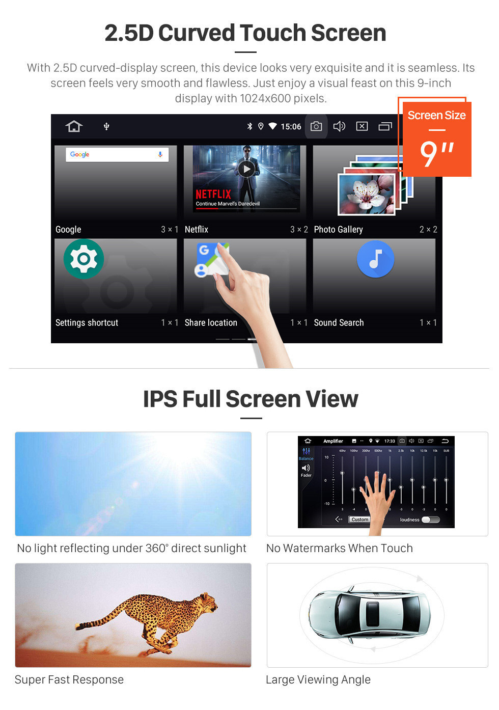 Seicane Android 11.0 9-дюймовый GPS-навигатор для 2011-2016 MG3 с сенсорным экраном HD Carplay Bluetooth Mirror Link с поддержкой TPMS Digital TV