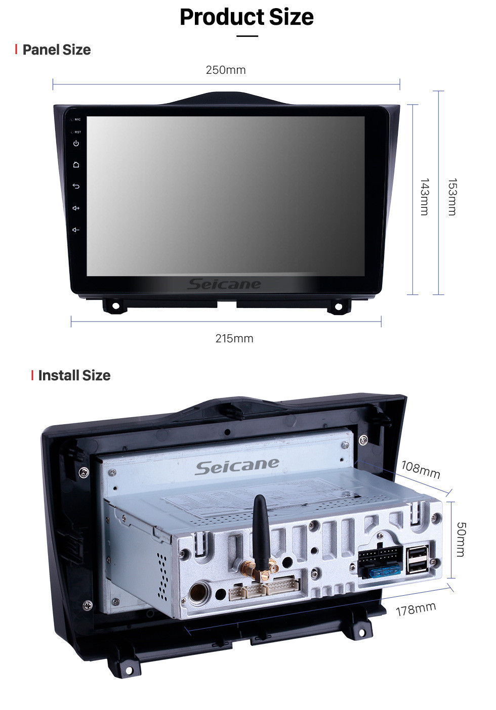 Seicane Android 11.0 Radio de navegación GPS de 9 pulgadas para 2018-2019 Lada Granta con pantalla táctil HD Carplay Bluetooth compatible TPMS TV digital