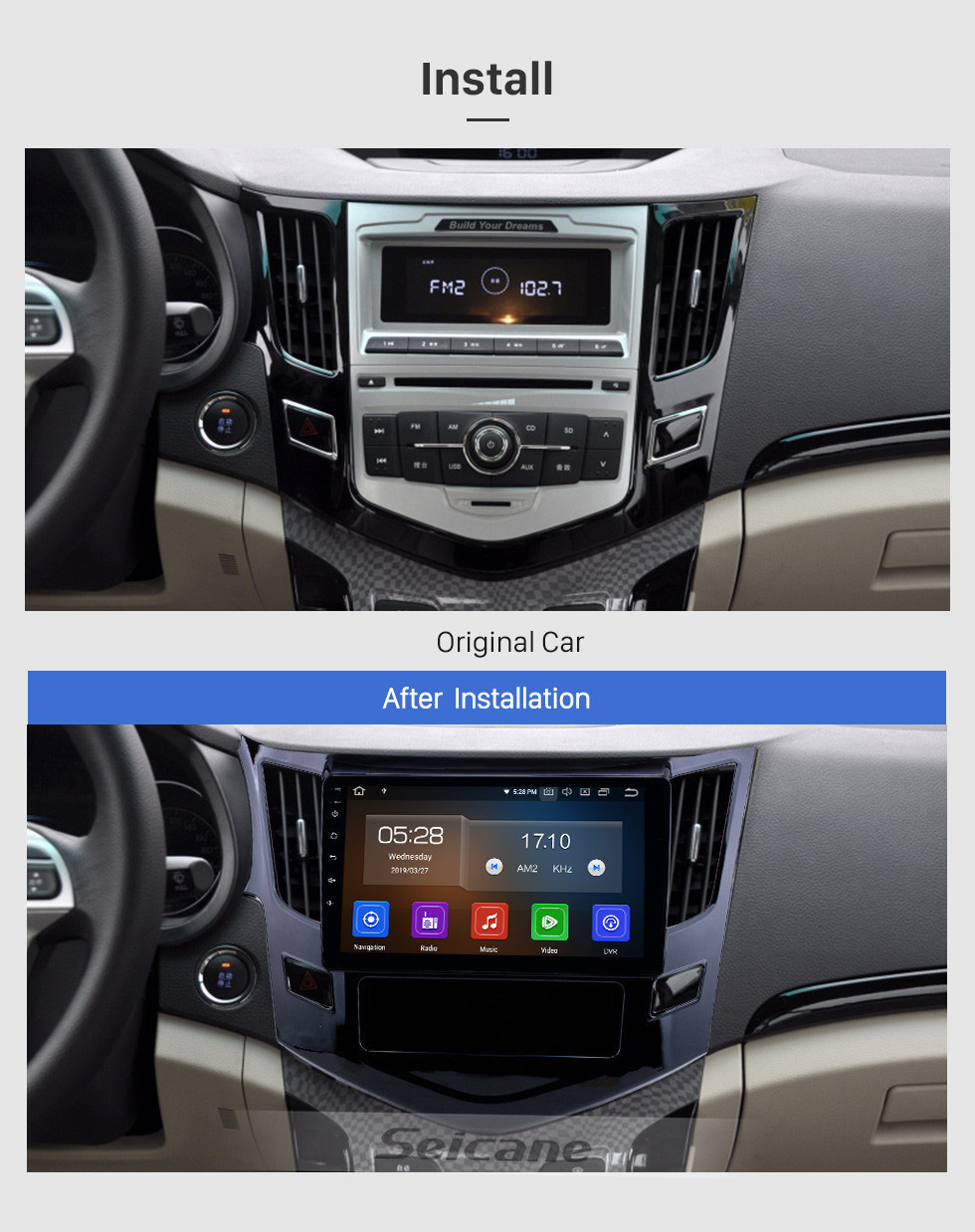 Seicane Android 11.0 9 inch GPS Navigation Radio for 2012-2016 BYD Surui with HD Touchscreen Carplay Bluetooth support Digital TV Seicane Android 11.0 9 inch GPS Navigation Radio for 2012-2016 BYD Surui with HD Touchscreen Carplay Bluetooth support Digital TV