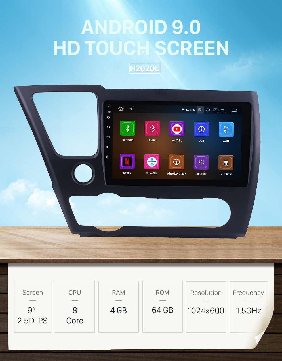 Seicane HD Touchscreen GPS navigation Android 9.0 radio for 2014 2015 2016 2017 Honda Civic (LHD) American Version TV Bluetooth Music Phone USB Carplay WIFI SWC Seicane HD Touchscreen GPS navigation Android 9.0 radio for 2014 2015 2016 2017 Honda Civic (LHD) American Version TV Bluetooth Music Phone USB Carplay WIFI SWC