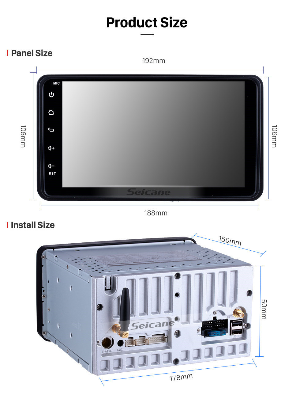 Seicane HD Touch screen 2007-2012 Suzuki JIMNY Android 11.0 Radio GPS Car Stereo Bluetooth Music MP3 TV Tuner AUX Steering Wheel Control USB suppoort Reverse Camera CD DVD Player Seicane HD Touch screen 2007-2012 Suzuki JIMNY Android 11.0 Radio GPS Car Stereo Bluetooth Music MP3 TV Tuner AUX Steering Wheel Control USB suppoort Reverse Camera CD DVD Player