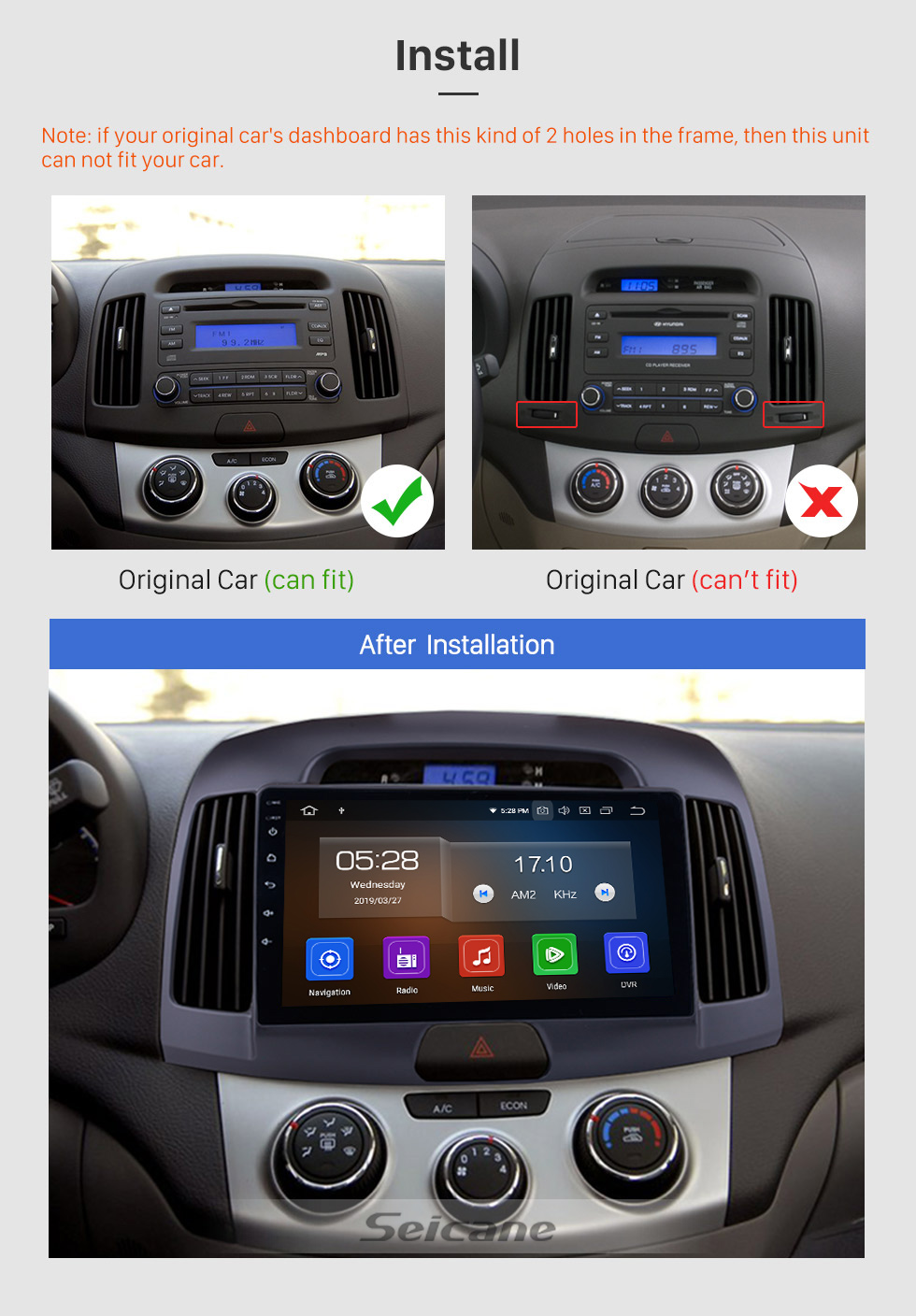 Seicane OEM Atualize 9 polegada Android 9.0 Rádio de Navegação GPS para 2008 2009 2010 Hyundai Elantra HD Touchscreen WIFI Bluetooth TV Digital SWC FM Carplay USB Seicane OEM Atualize 9 polegada Android 9.0 Rádio de Navegação GPS para 2008 2009 2010 Hyundai Elantra HD Touchscreen WIFI Bluetooth TV Digital SWC FM Carplay USB