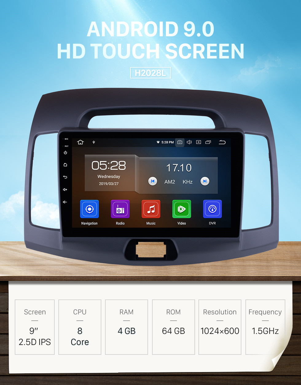 Seicane OEM Atualize 9 polegada Android 9.0 Rádio de Navegação GPS para 2008 2009 2010 Hyundai Elantra HD Touchscreen WIFI Bluetooth TV Digital SWC FM Carplay USB Seicane OEM Atualize 9 polegada Android 9.0 Rádio de Navegação GPS para 2008 2009 2010 Hyundai Elantra HD Touchscreen WIFI Bluetooth TV Digital SWC FM Carplay USB