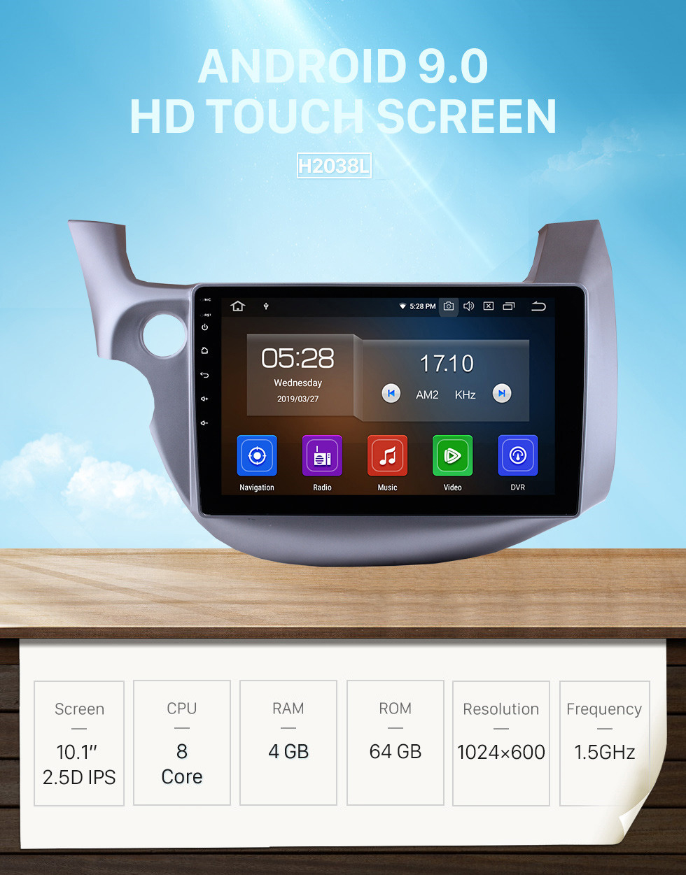 Seicane 2007-2013 Honda Fit Android 9.0 10.1 polegadas Sistema de Navegação GPS com Bluetooth Radio ODB2 backup Câmara Didital Volante TV Controle Espelho Fazer a ligação Seicane 2007-2013 Honda Fit Android 9.0 10.1 polegadas Sistema de Navegação GPS com Bluetooth Radio ODB2 backup Câmara Didital Volante TV Controle Espelho Fazer a ligação