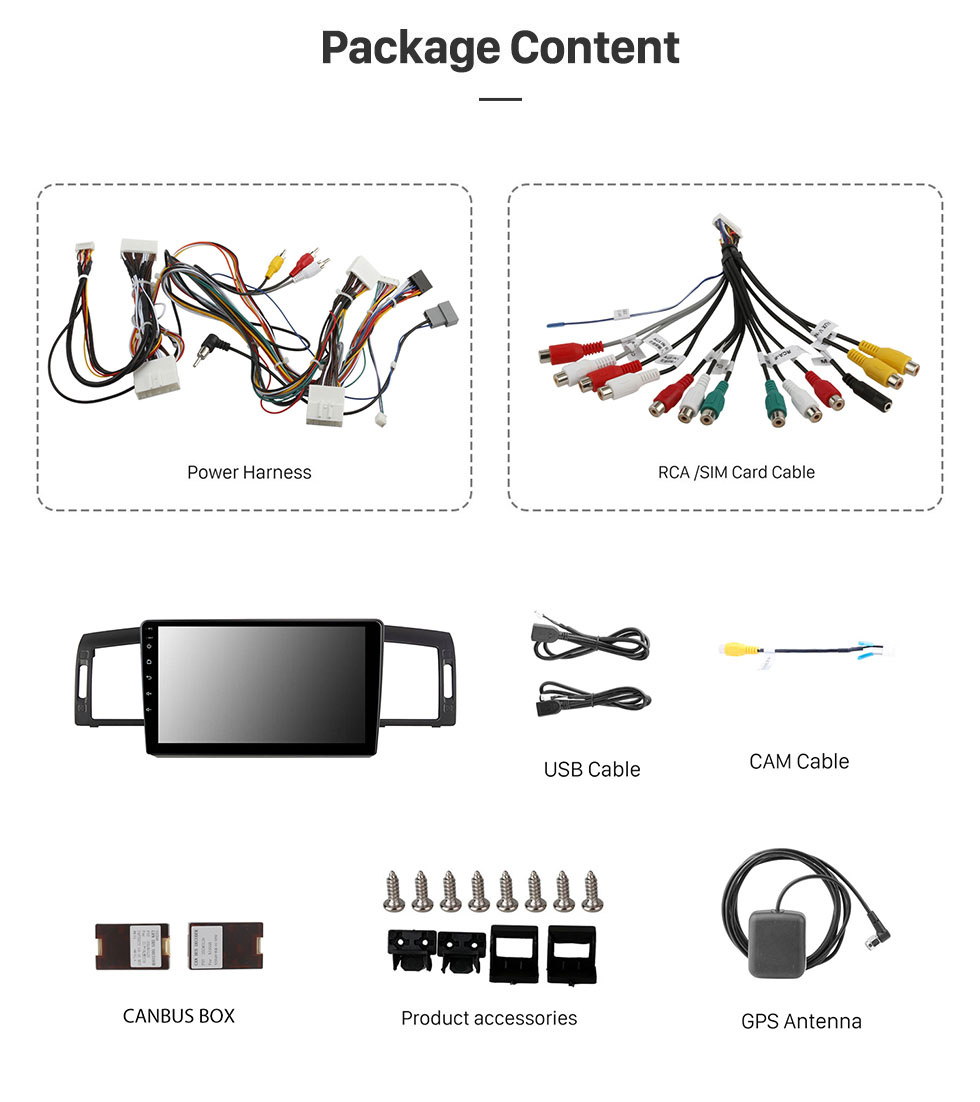 Seicane Für 2007-2009 INFINITI M35 2005-2007 NISSAN FUGA Radio Android 10.0 HD Touchscreen 9-Zoll-GPS-Navigationssystem mit Bluetooth-Unterstützung Carplay DVR