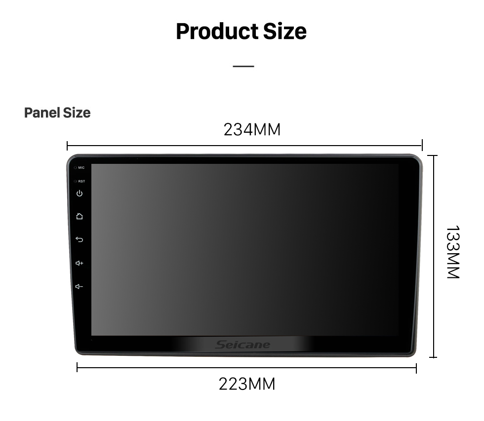 Seicane Для 2004-2007 BUICK GL8 Radio 9-дюймовый сенсорный экран Android 12.0 HD Bluetooth с системой GPS-навигации Поддержка Carplay 1080P