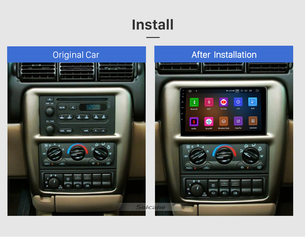 Seicane For 2004-2007 BUICK GL8 Radio 9 inch Android 12.0 HD Touchscreen Bluetooth with GPS Navigation System Carplay support 1080P Seicane For 2004-2007 BUICK GL8 Radio 9 inch Android 12.0 HD Touchscreen Bluetooth with GPS Navigation System Carplay support 1080P