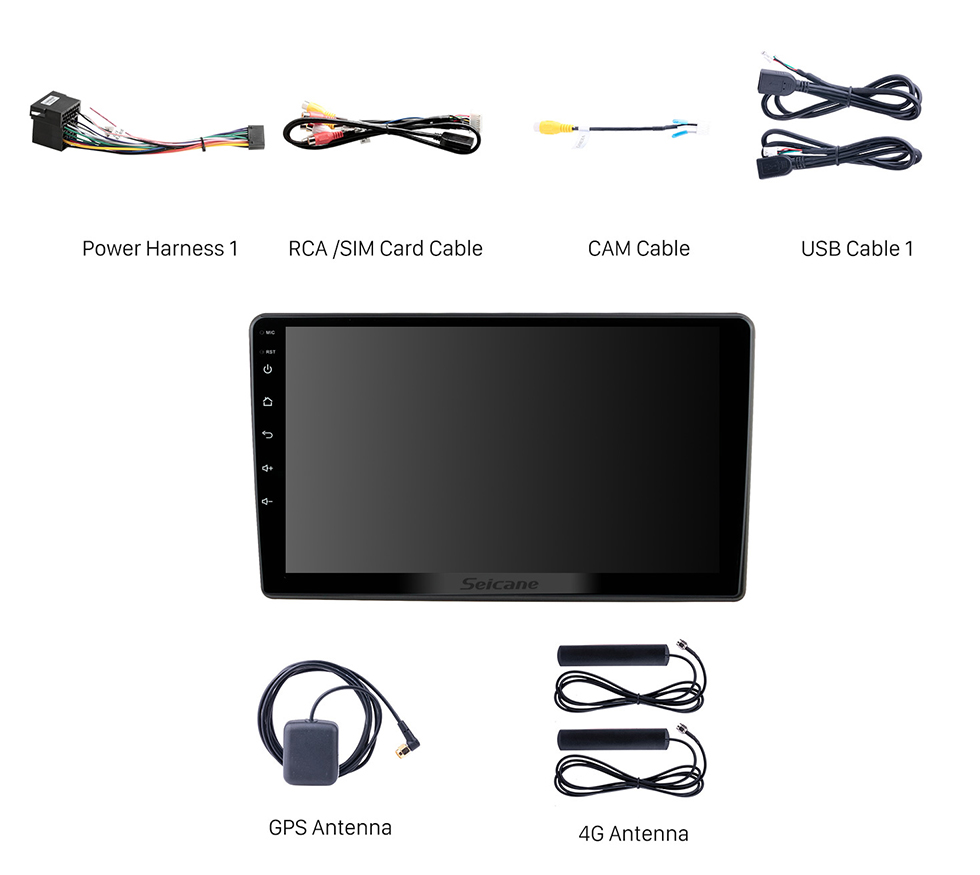 Seicane Para 2004-2007 BUICK GL8 Rádio 9 polegadas Android 12.0 HD Touchscreen Bluetooth com Sistema de Navegação GPS Carplay suporte 1080P