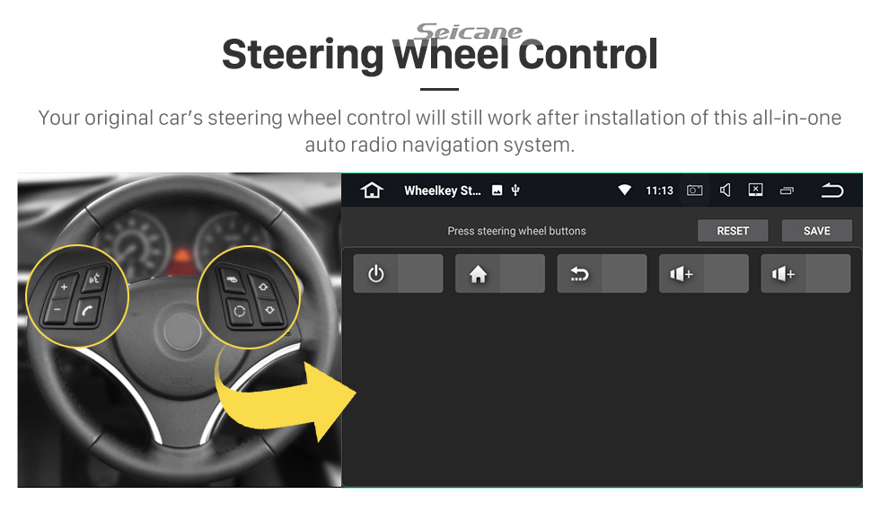 Seicane Android 11.0 For 2016 KARRY YOYO Radio 10.1 inch GPS Navigation System with Bluetooth HD Touchscreen Carplay support SWC