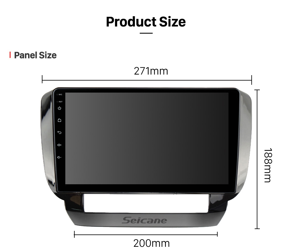 Seicane Für 2001 2002-2005 Mitsubishi Airtrek / Outlander Radio 10,1 Zoll Android 12.0 HD Touchscreen Bluetooth mit GPS-Navigationssystem Carplay-Unterstützung Backup-Kamera