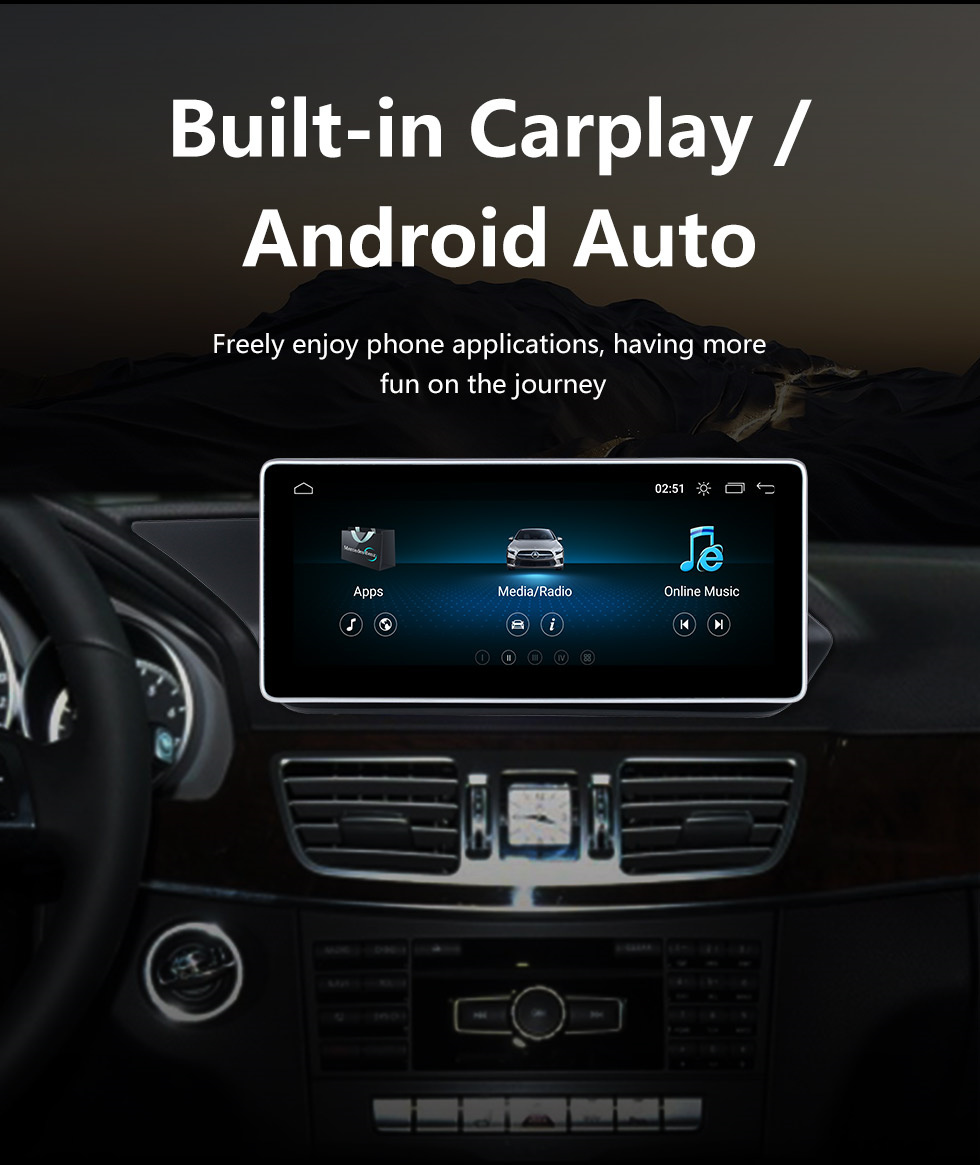 Seicane 10,25-дюймовый Android 10.0 для Mercedes-Benz S-Class RHD 2006-2013 Радио GPS-навигационная система с сенсорным экраном HD Поддержка Bluetooth Carplay Seicane 10,25-дюймовый Android 10.0 для Mercedes-Benz S-Class RHD 2006-2013 Радио GPS-навигационная система с сенсорным экраном HD Поддержка Bluetooth Carplay