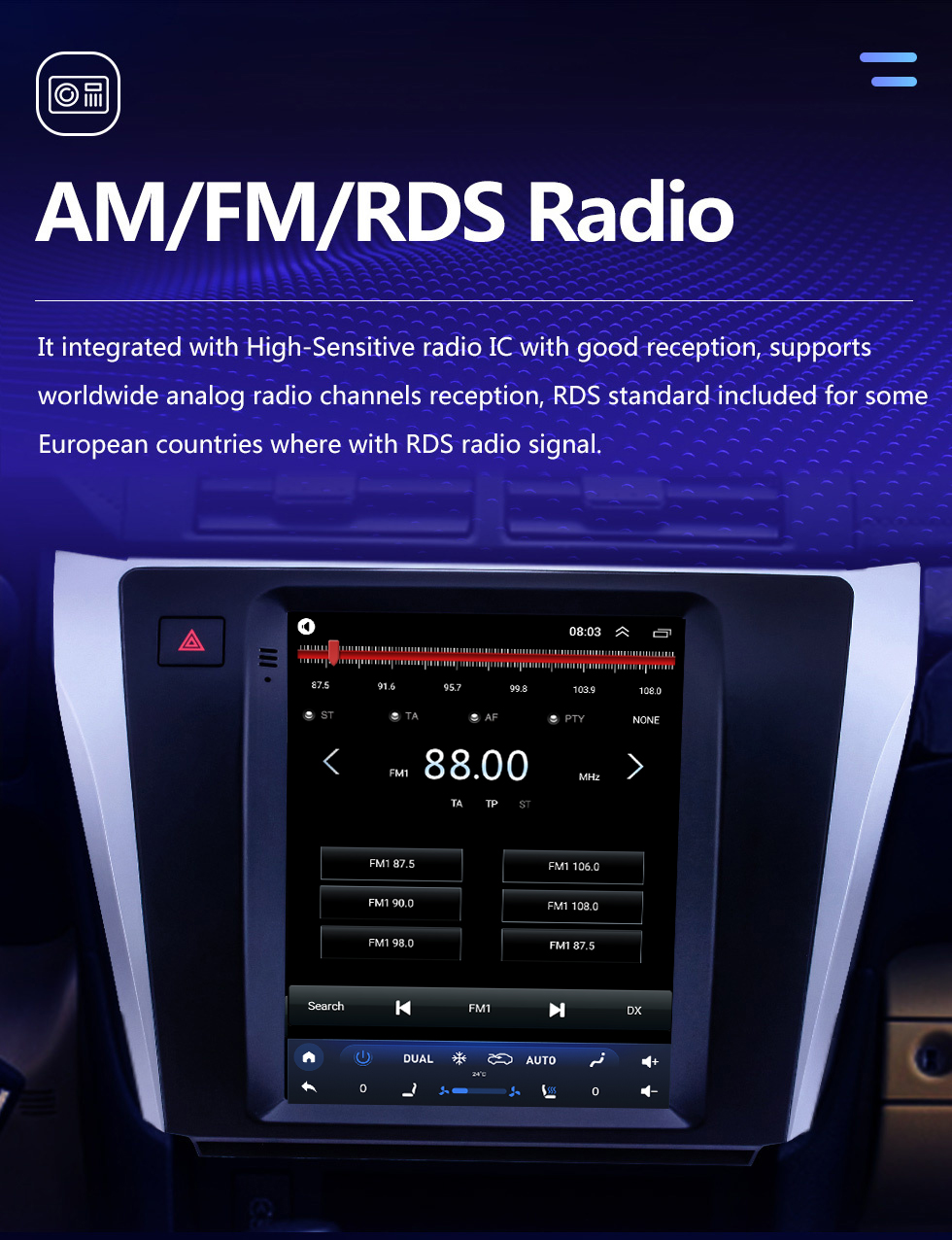Seicane 9,7 Zoll Android 10.0 GPS Navigationsradio für 2015-2017 Toyota Camry mit HD Touchscreen Bluetooth AUX Unterstützung Carplay OBD2 Seicane 9,7 Zoll Android 10.0 GPS Navigationsradio für 2015-2017 Toyota Camry mit HD Touchscreen Bluetooth AUX Unterstützung Carplay OBD2