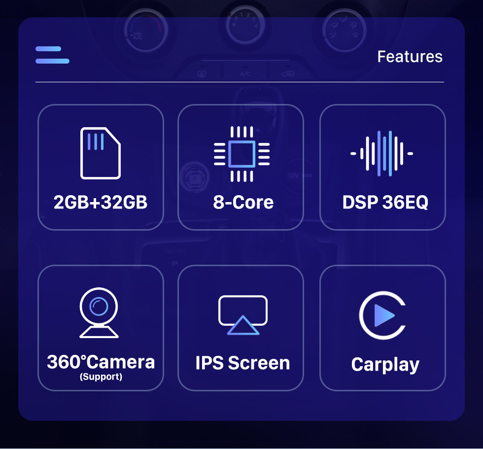 Seicane 9,7-дюймовый Android 10.0 HD с сенсорным экраном Радио для 2014 2015 Hyundai IX25 Bluetooth GPS-навигационная система Wi-Fi музыка Поддержка USB AUX DVR DVD-плеер OBD2 SWC Камера заднего вида