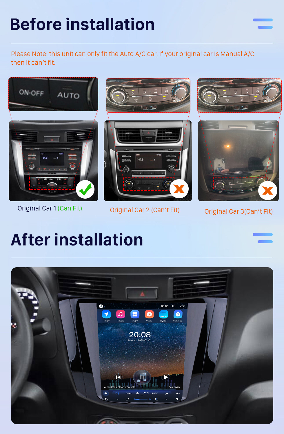 Seicane OEM HD Touchscreen 9,7 Zoll Android 10.0 Radio für 2018 Nissan NAVARA Terra Auto A/C mit GPS Navi System Mirror Link Bluetooth Musik WIFI Unterstützung OBD2 DVR SWC Seicane OEM HD Touchscreen 9,7 Zoll Android 10.0 Radio für 2018 Nissan NAVARA Terra Auto A/C mit GPS Navi System Mirror Link Bluetooth Musik WIFI Unterstützung OBD2 DVR SWC