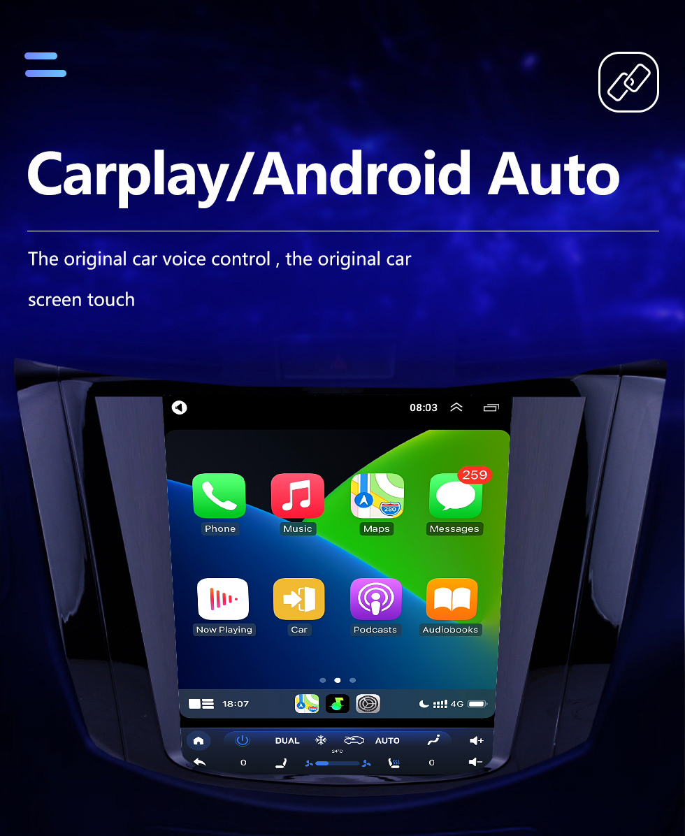 Autoradio GPS Nissan Navara Android Auto - CarPlay - Skar Audio