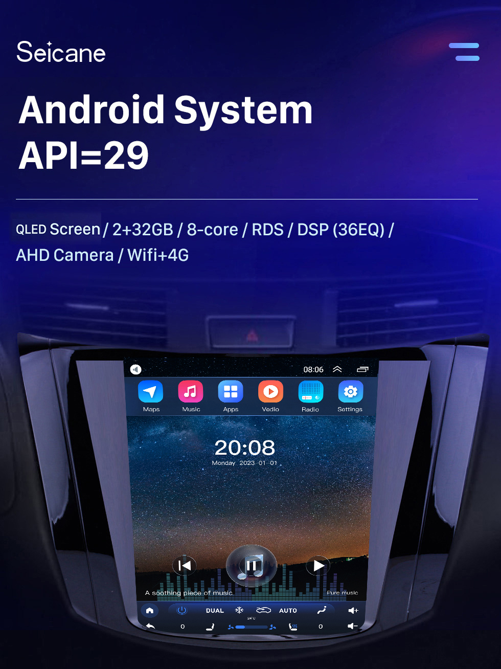 Seicane OEM HD Touchscreen 9,7 Zoll Android 10.0 Radio für 2018 Nissan NAVARA Terra Auto A/C mit GPS Navi System Mirror Link Bluetooth Musik WIFI Unterstützung OBD2 DVR SWC Seicane OEM HD Touchscreen 9,7 Zoll Android 10.0 Radio für 2018 Nissan NAVARA Terra Auto A/C mit GPS Navi System Mirror Link Bluetooth Musik WIFI Unterstützung OBD2 DVR SWC