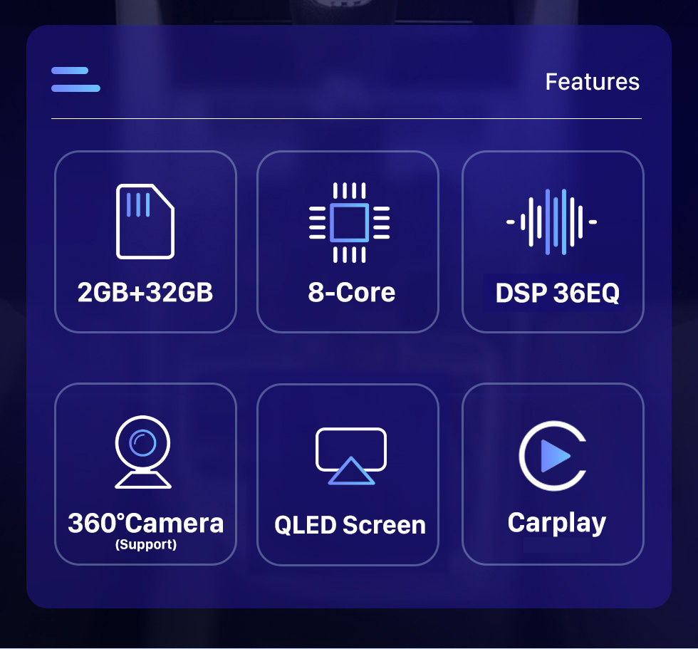 Seicane 9,7 pouces Android 10.0 Radio Système de navigation GPS pour 2015 2016 2017 2018 Skoda Octaiva avec prise en charge du processeur 4G WIFI Quad-core Mirror Link OBD2 Commande au volant Caméra de recul vidéo HD 1080P