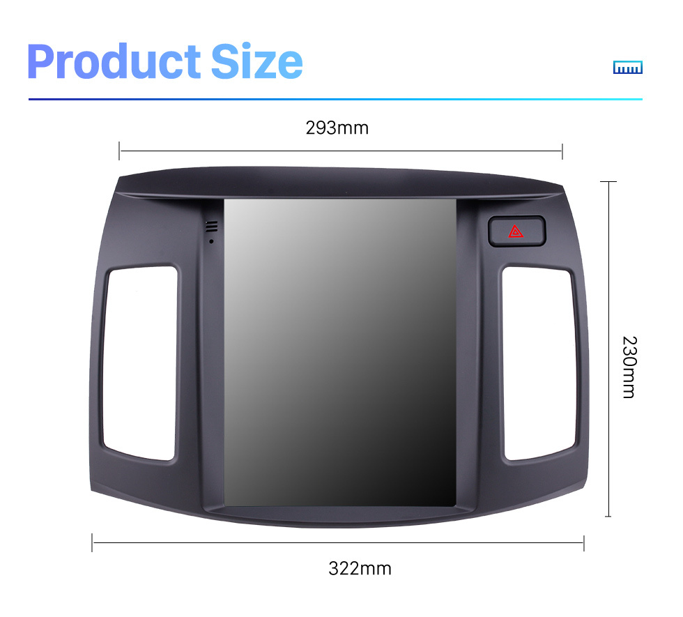 Seicane Écran tactile HD de 9,7 pouces 2008 2009 2010 Hyundai Elantra Android 10.0 Radio Navigation GPS avec Carplay DSP intégré Prise en charge de la musique Bluetooth 4G WIFI Commande au volant