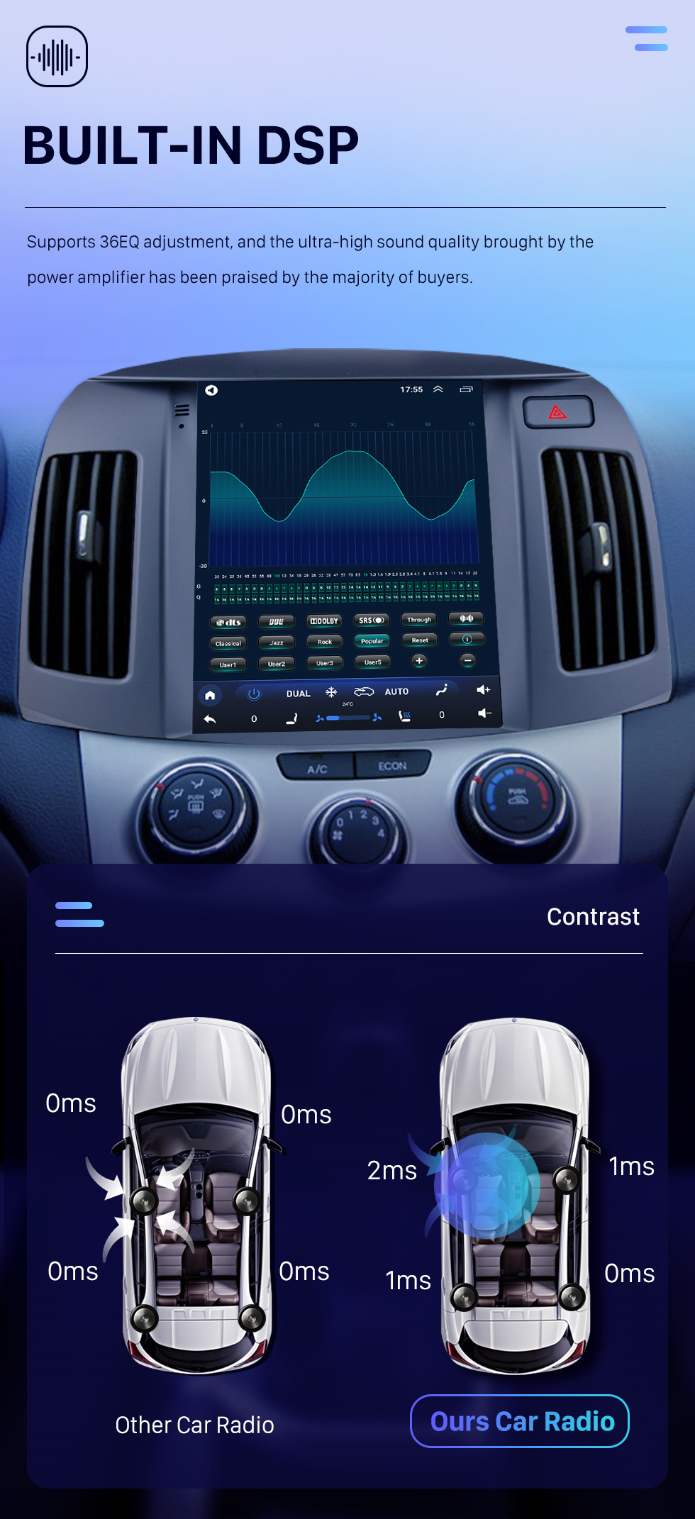 Seicane 9,7 polegadas hd touchscreen 2008 2009 2010 hyundai elantra android 10.0 rádio navegação gps com built-in carplay dsp bluetooth suporte de música 4g wifi controle de volante Seicane 9,7 polegadas hd touchscreen 2008 2009 2010 hyundai elantra android 10.0 rádio navegação gps com built-in carplay dsp bluetooth suporte de música 4g wifi controle de volante