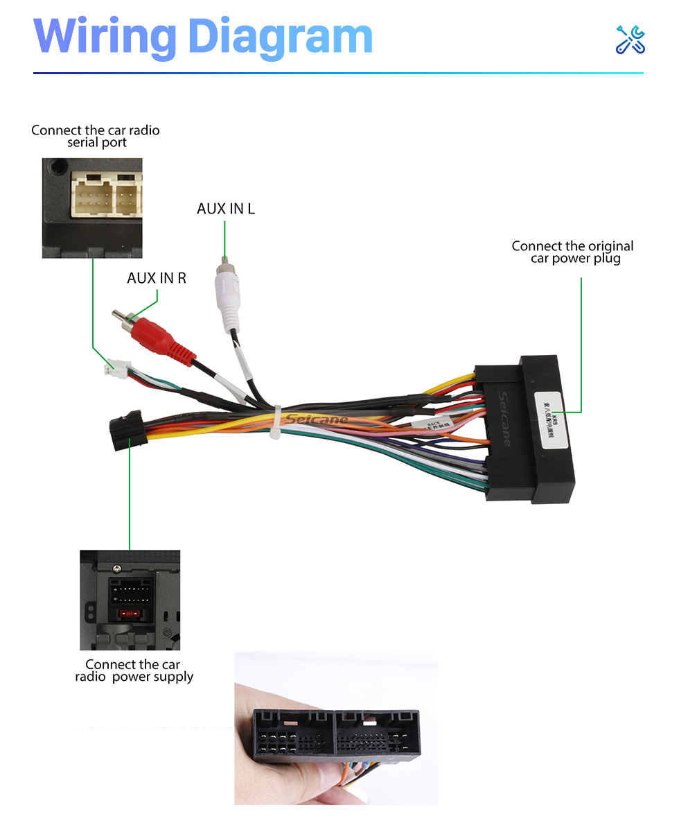 Seicane OEM 9,7 pouces Autoradio GPS HD Écran tactile Android 10.0 Stéréo pour 2011-2017 KIA Sportage R Système de navigation RHD Bluetooth Wifi Mirror Link Prise en charge USB Lecteur DVD Carplay 4G