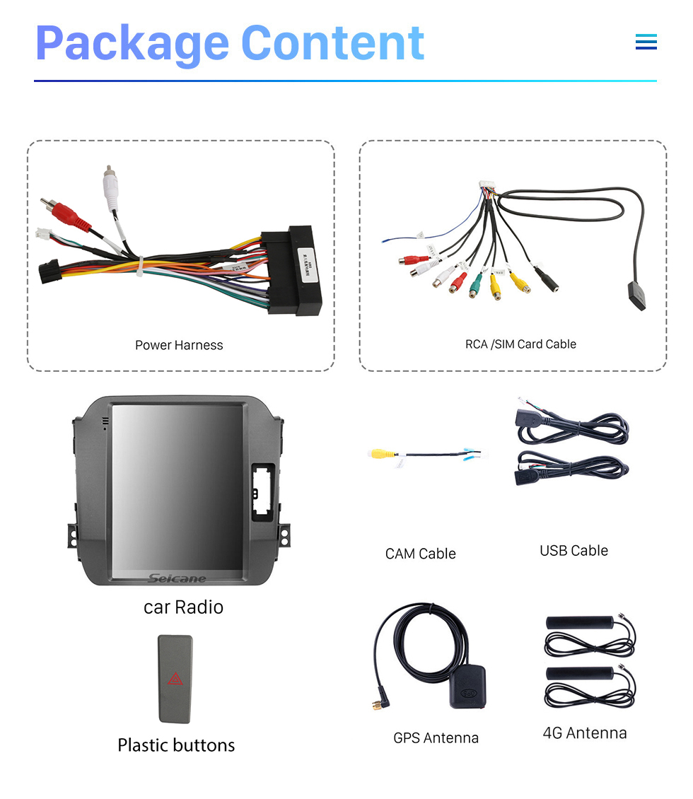 Seicane OEM 9,7 Zoll Auto GPS Radio HD Touchscreen Android 10.0 Stereo für 2011-2017 KIA Sportage R RHD Navigationssystem Bluetooth Wifi Mirror Link USB Unterstützung DVD Player Carplay 4G