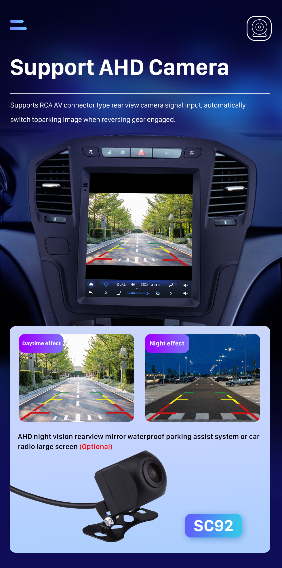 Seicane 2013 Buick Regal HD Touchscreen 9,7 Zoll Android 10.0 Autoradio GPS Navigationsradio Bluetooth Musik Wifi Unterstützung OBD2 Rückfahrkamera SWC DVD 4G