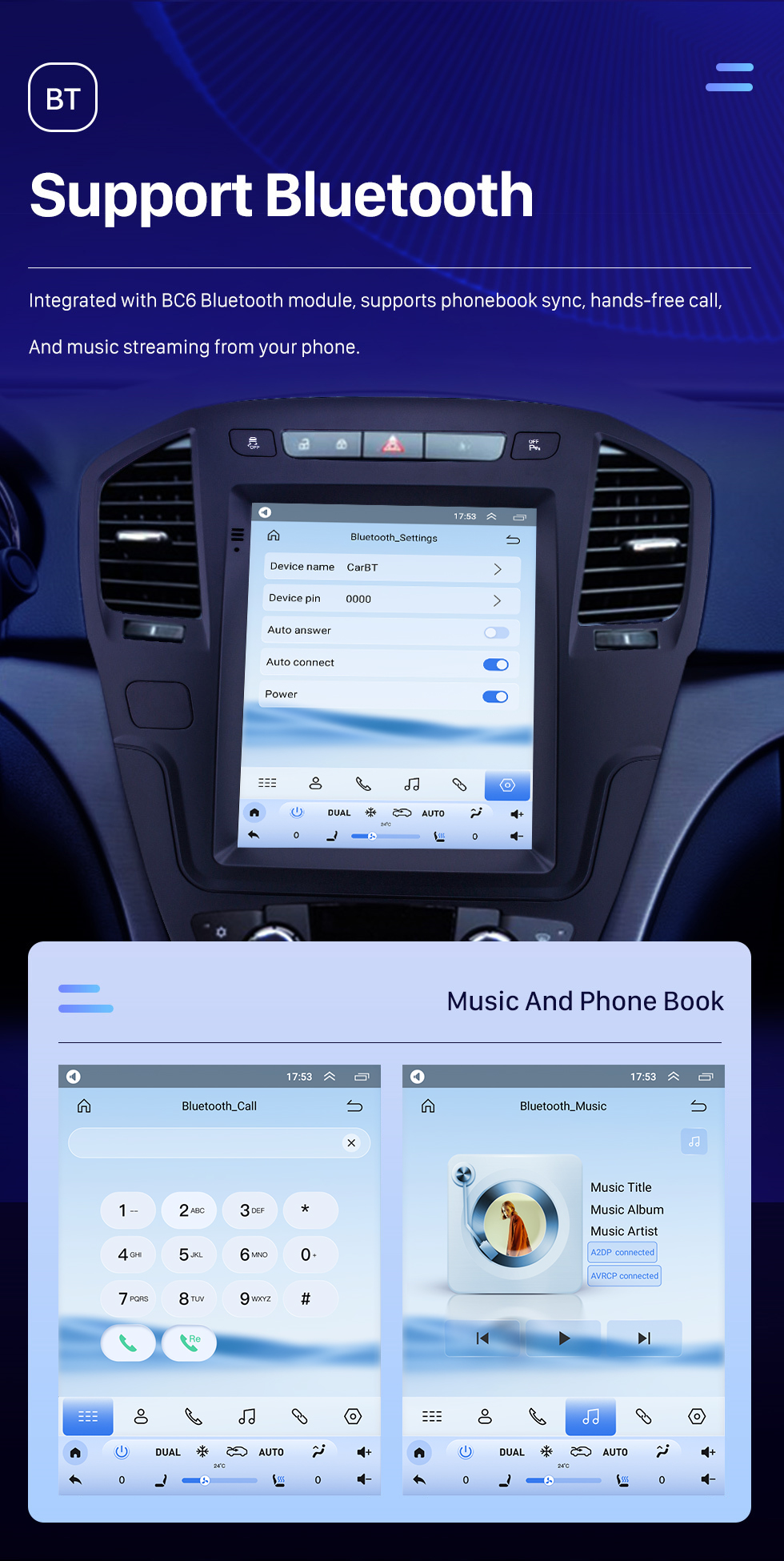 Seicane 2013 Buick Regal HD Touchscreen 9.7 polegadas Android 10.0 Carro Estéreo GPS Navegação Rádio Bluetooth Música Wifi Suporte OBD2 Câmera Retrovisor SWC DVD 4G