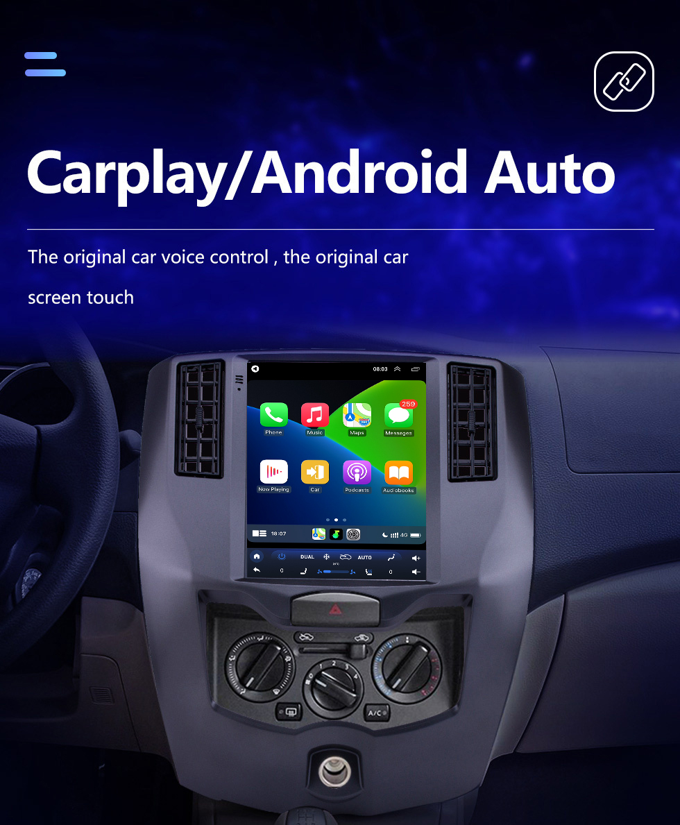 Seicane 9.7 pulgadas Android 10.0 2008-2015 Nissan Livina Radio de navegación GPS con pantalla táctil Bluetooth USB WIFI compatible con Carplay Control del volante