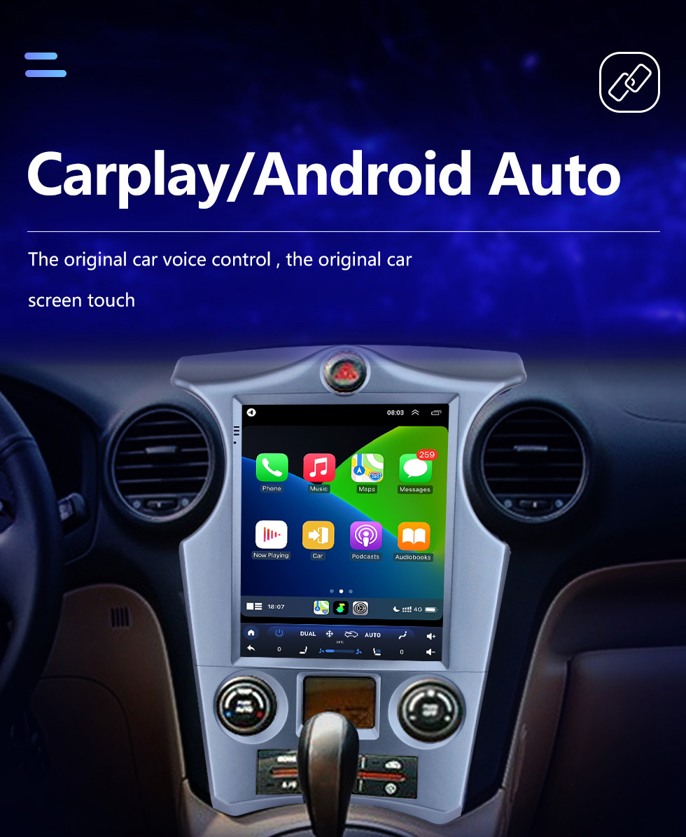 Seicane 9,7-дюймовый Android 10.0 для 2007-2012 Kia Carens Auto A / C Radio Система GPS-навигации с сенсорным экраном HD Поддержка Bluetooth Carplay TPMS